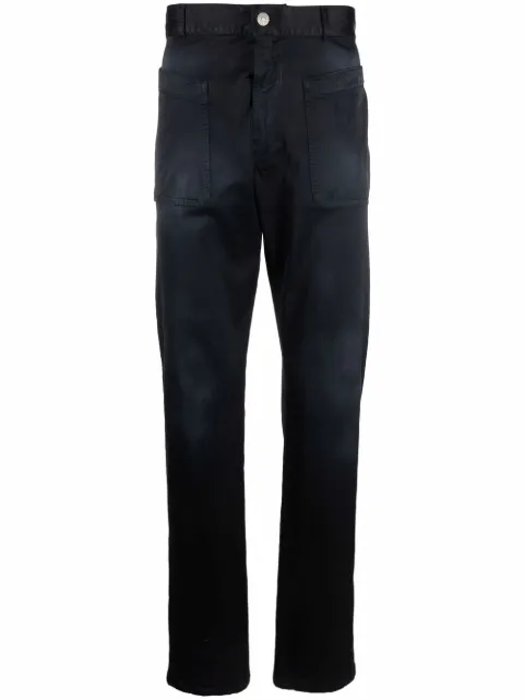 Diesel pantalones slim con logo bordado