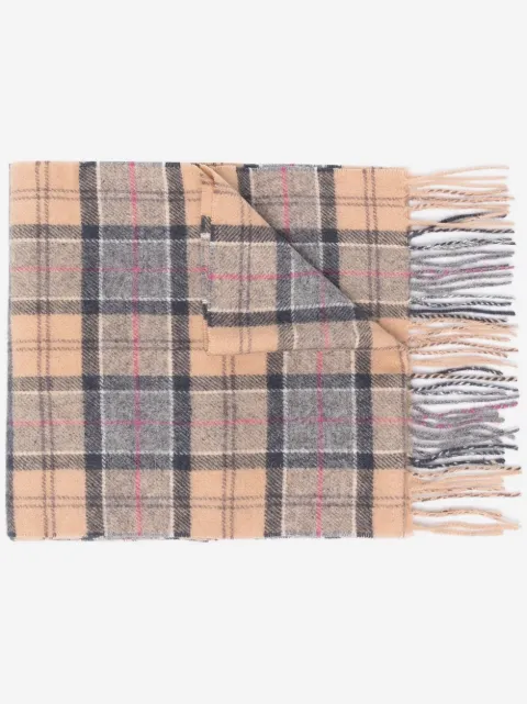 Barbour 格纹印花围巾