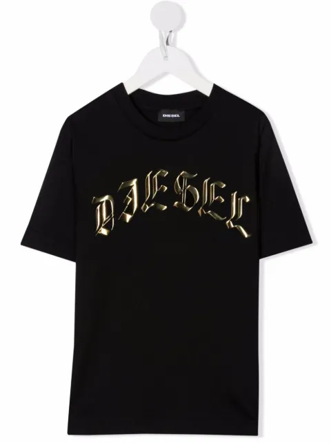 Diesel Kids gothic logo-print T-shirt