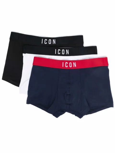 Dsquared2 Kids TEEN Icon 3 pack boxer briefs