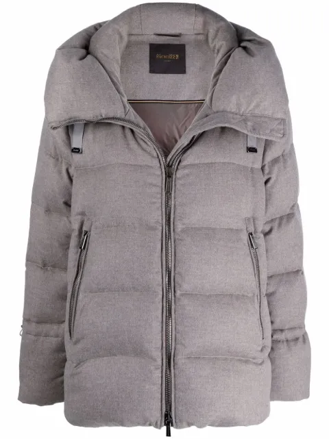 herno glow wool puffer coat