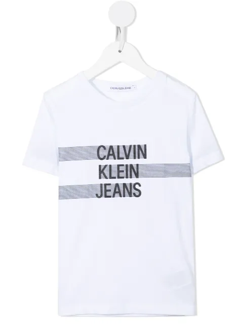 Calvin Klein Kids logo-print short-sleeved T-shirt