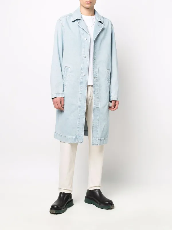 Diesel D-Roku-Long Denim Coat - Farfetch