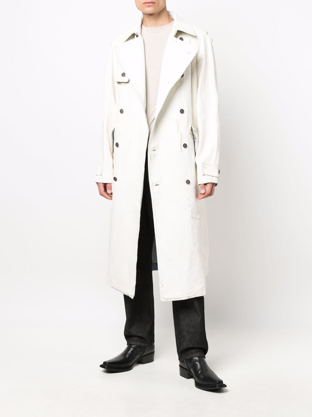 Diesel D-Delirious Double Breasted Trench Coat