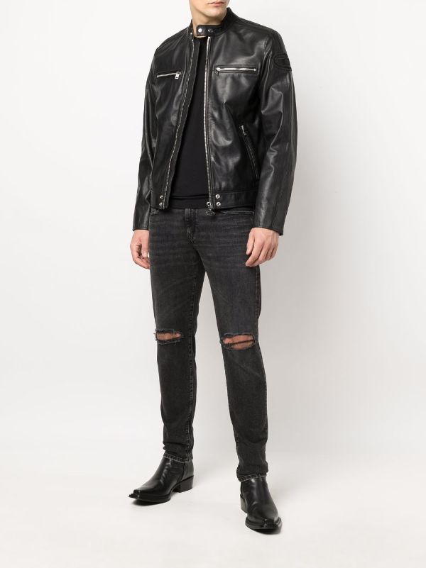 diesel embroidered jacket