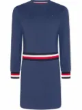 Tommy Hilfiger Junior logo-striped jumper dress - Blue