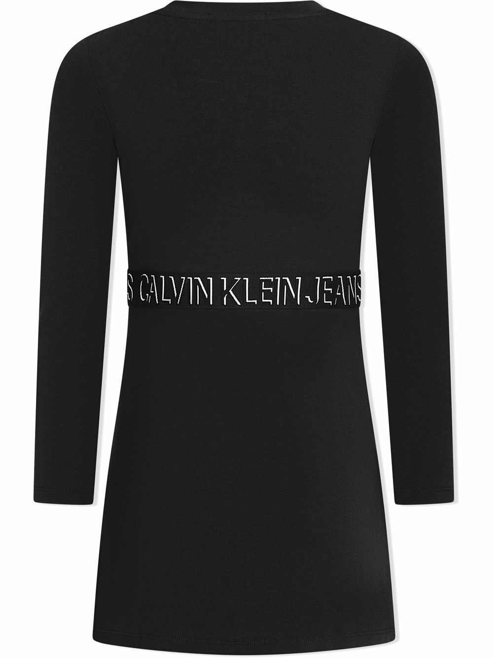 Calvin Klein Kids Jurk met logoprint - Zwart