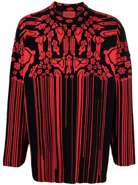 A BETTER MISTAKE Touch Me intarsia-knit jumper