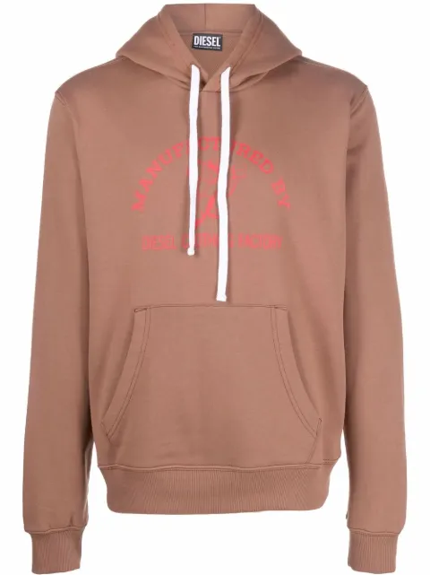 Diesel logo-print pullover hoodie