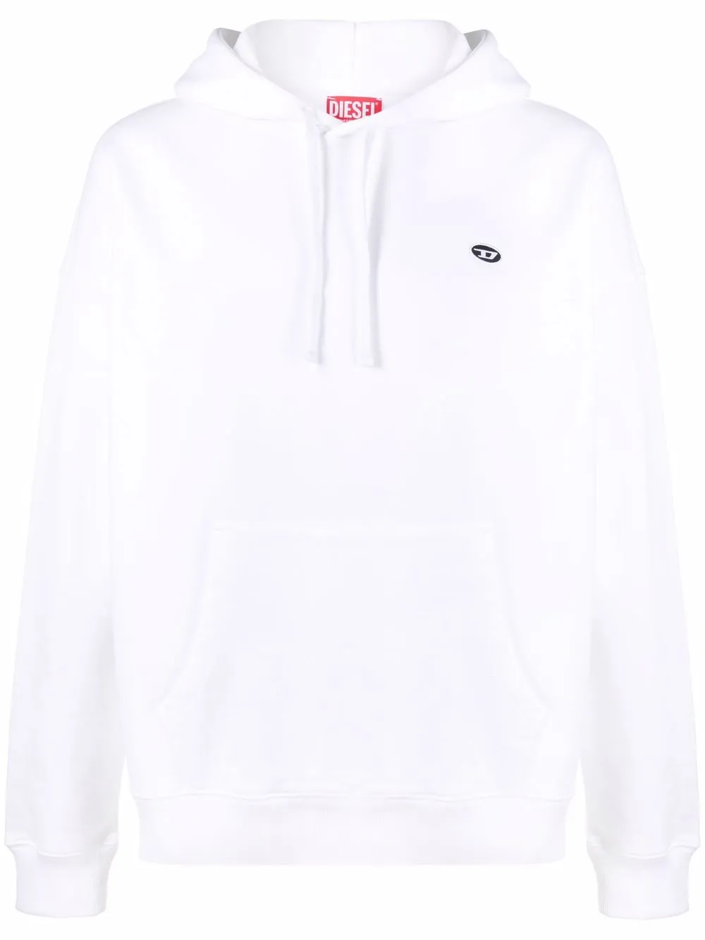 

Diesel logo-patch hoodie - White