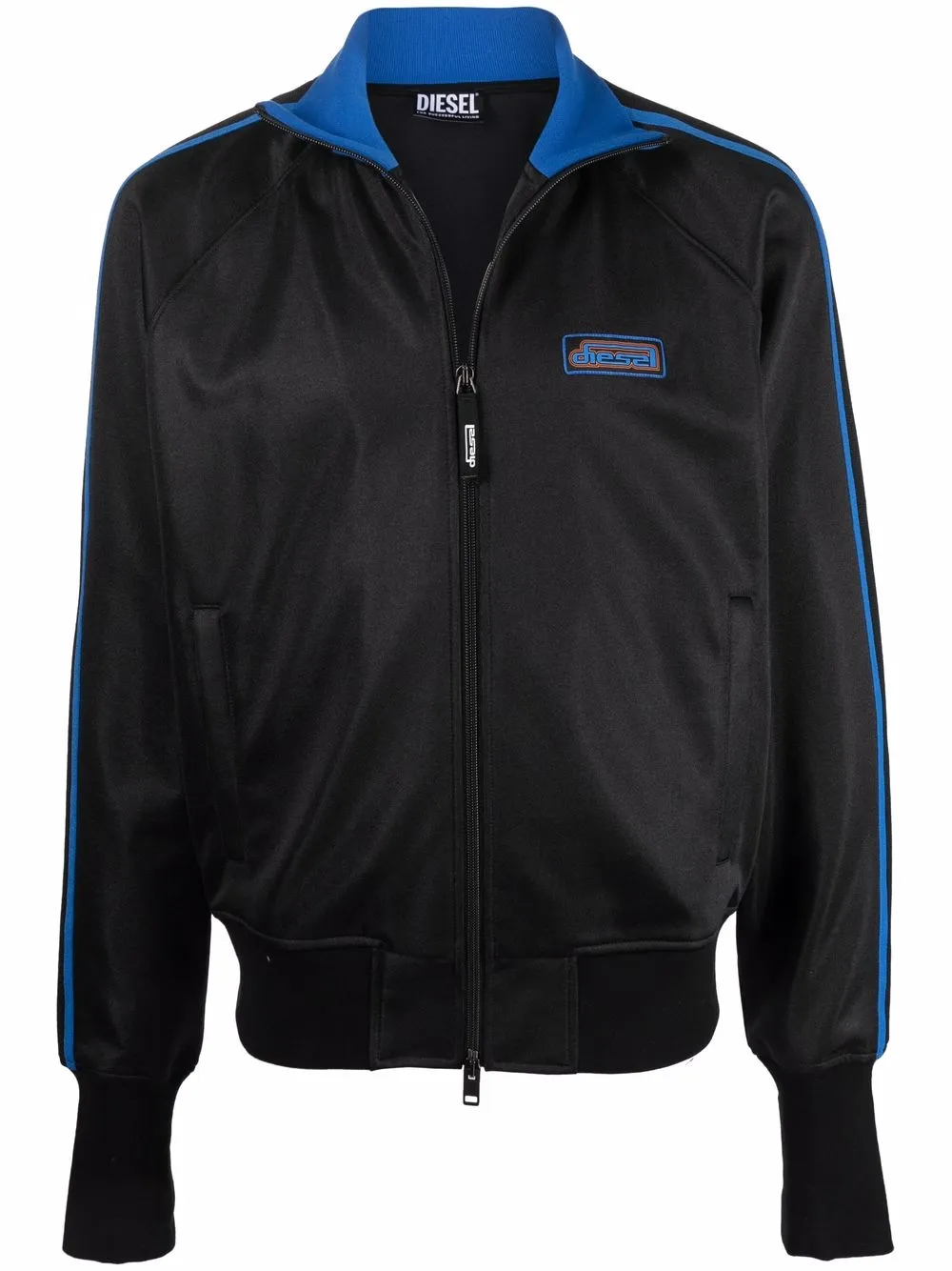 

Diesel chamarra con parche del logo - Negro