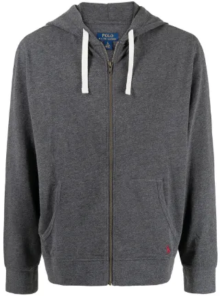 polo grey zip up moletom com capuz
