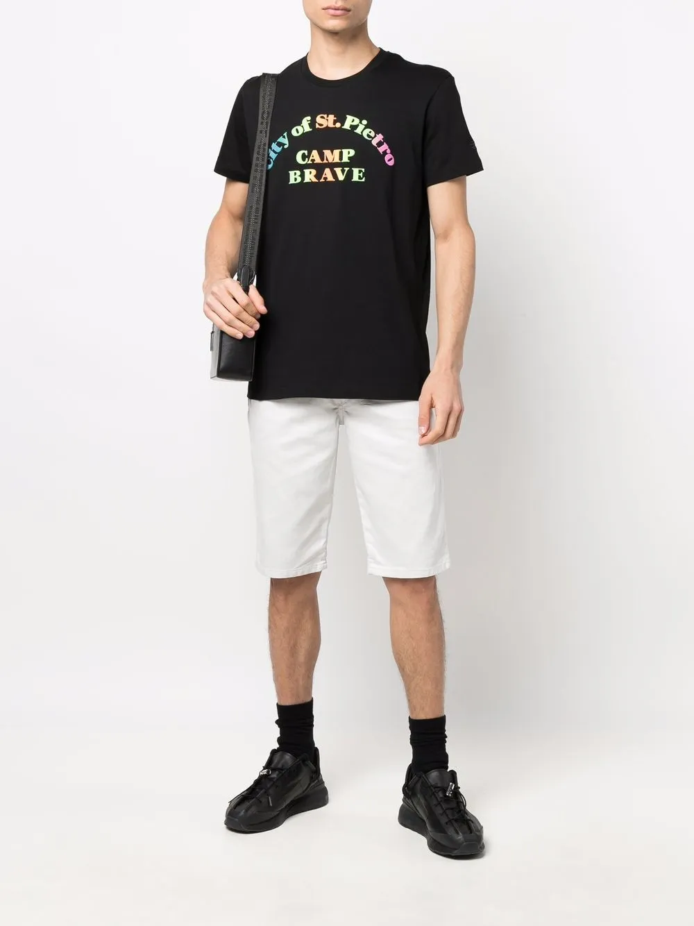 Diesel Shorts met trekkoord - Wit