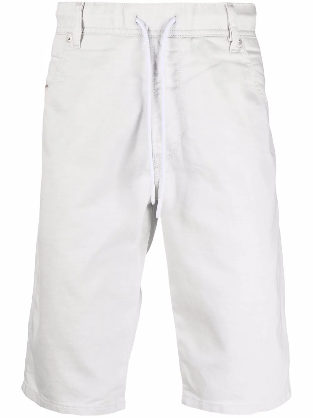 Diesel drawstring denim shorts | White | Image 1