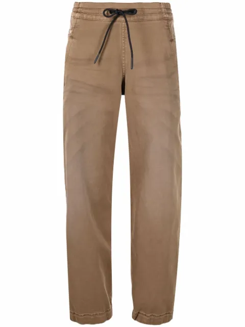 Diesel Calça jeans com patch de logo