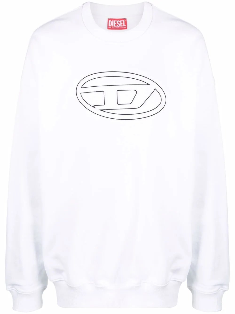 

Diesel sudadera con logo estampado - Blanco