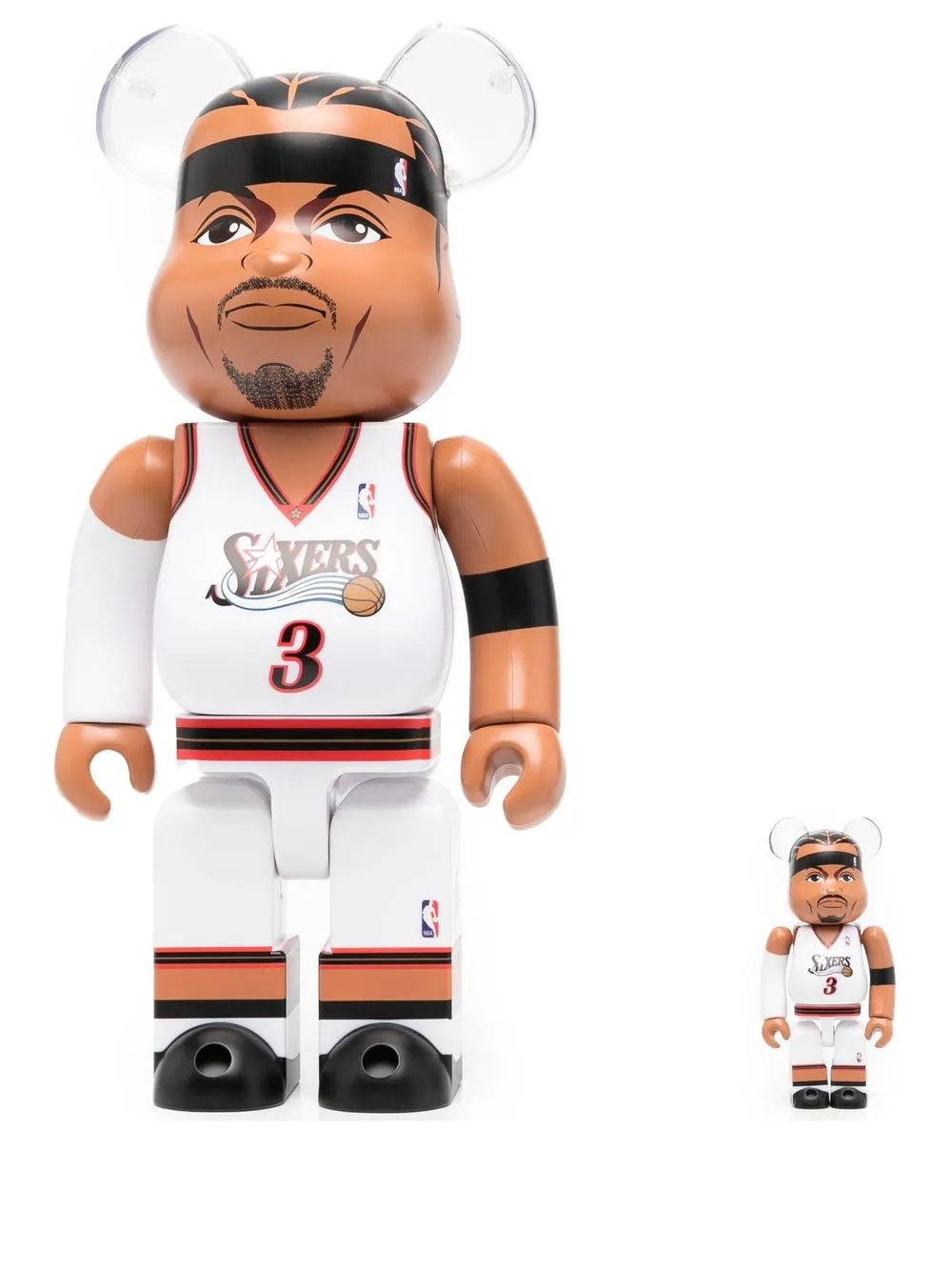 

Medicom Toy Allen Iverson Bearbrick toy set - White