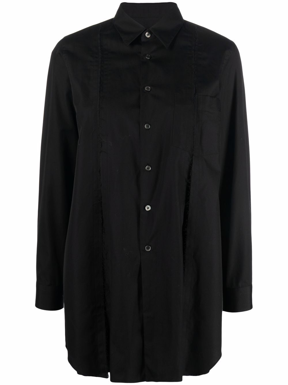 Black Comme Des Garçons Oversized Collared Shirt - Farfetch