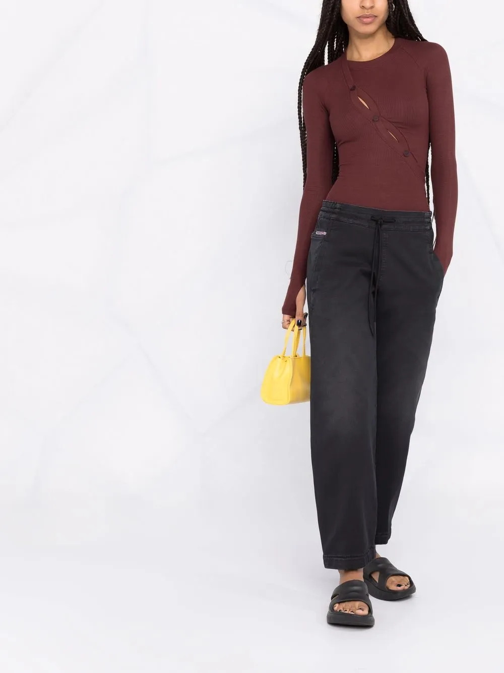  Diesel Krailey Boyfriend Jeans   Schwarz 