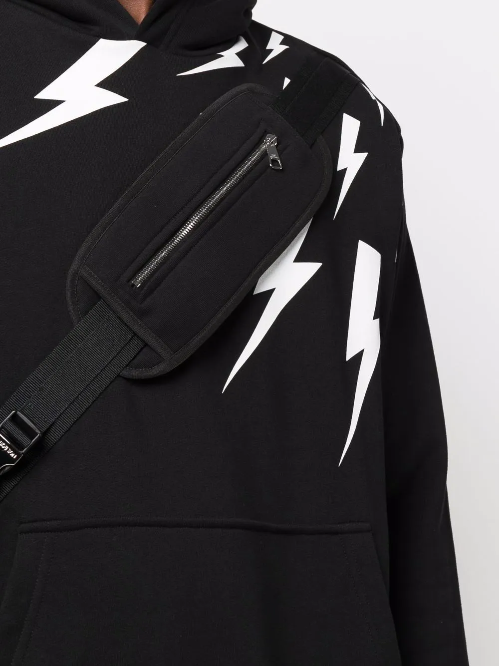 фото Neil barrett худи с принтом thunderbolt