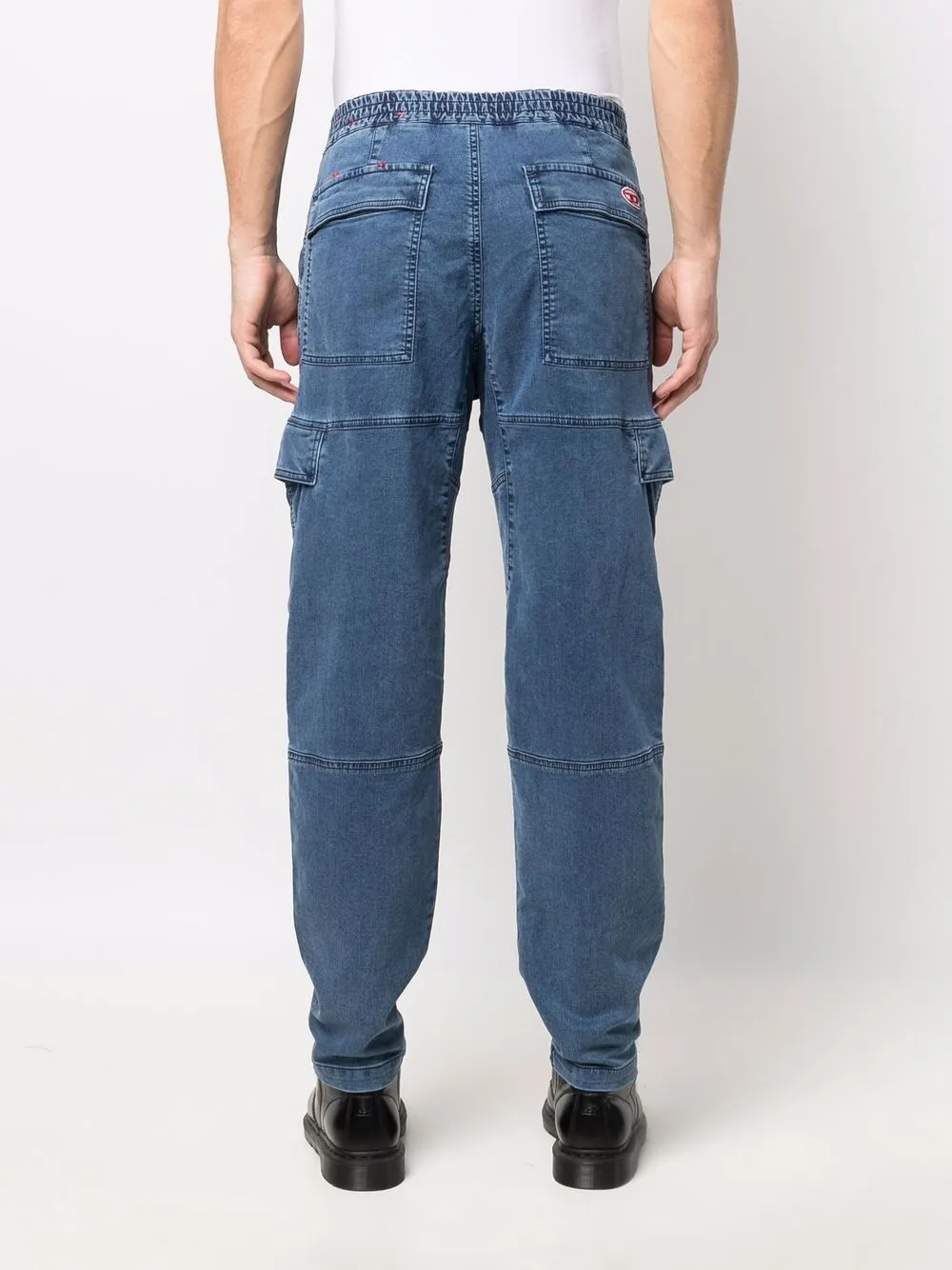 Diesel Jeans met toelopende pijpen Blauw