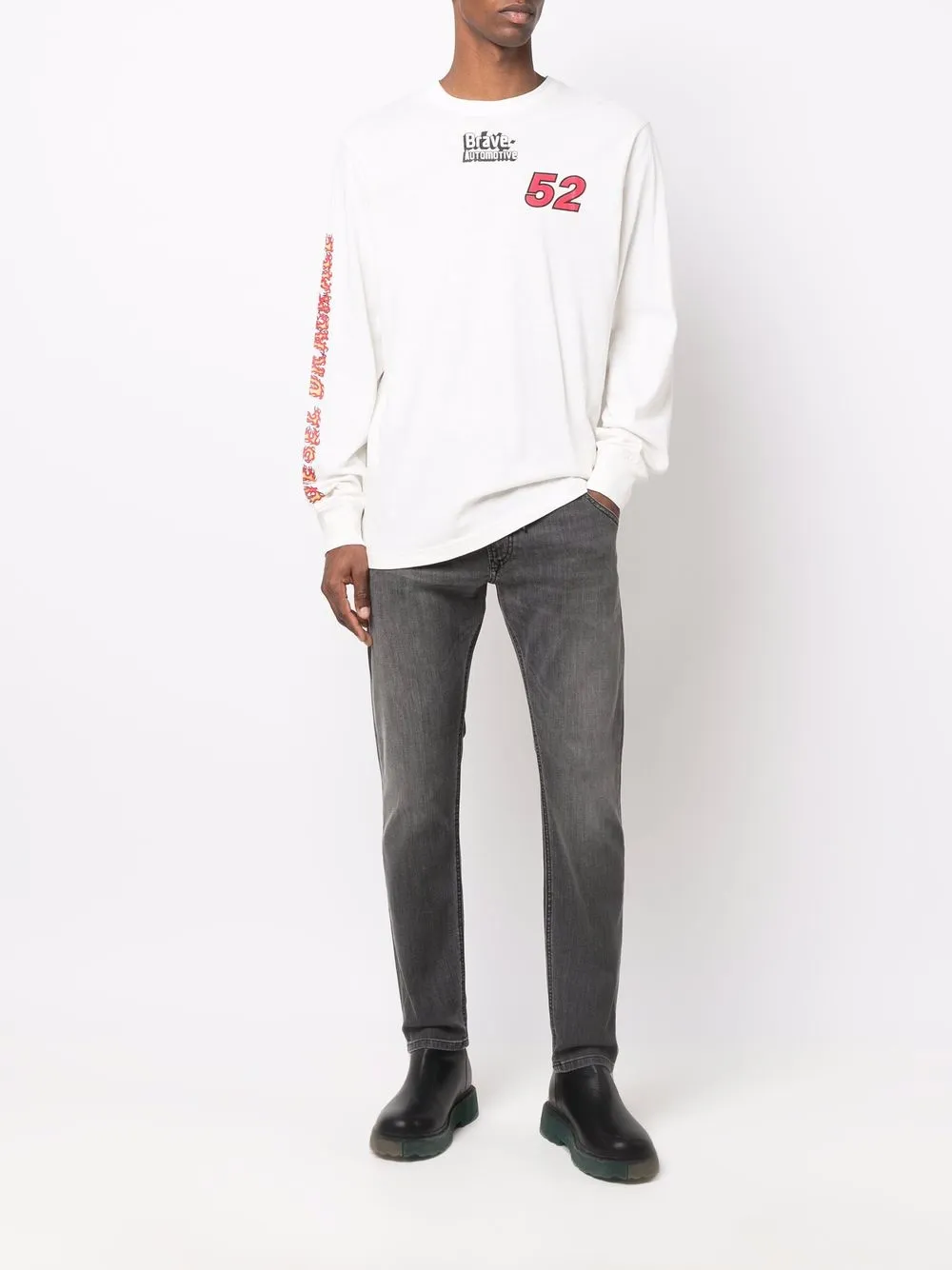 Diesel Jeans met trekkoordtaille - Grijs