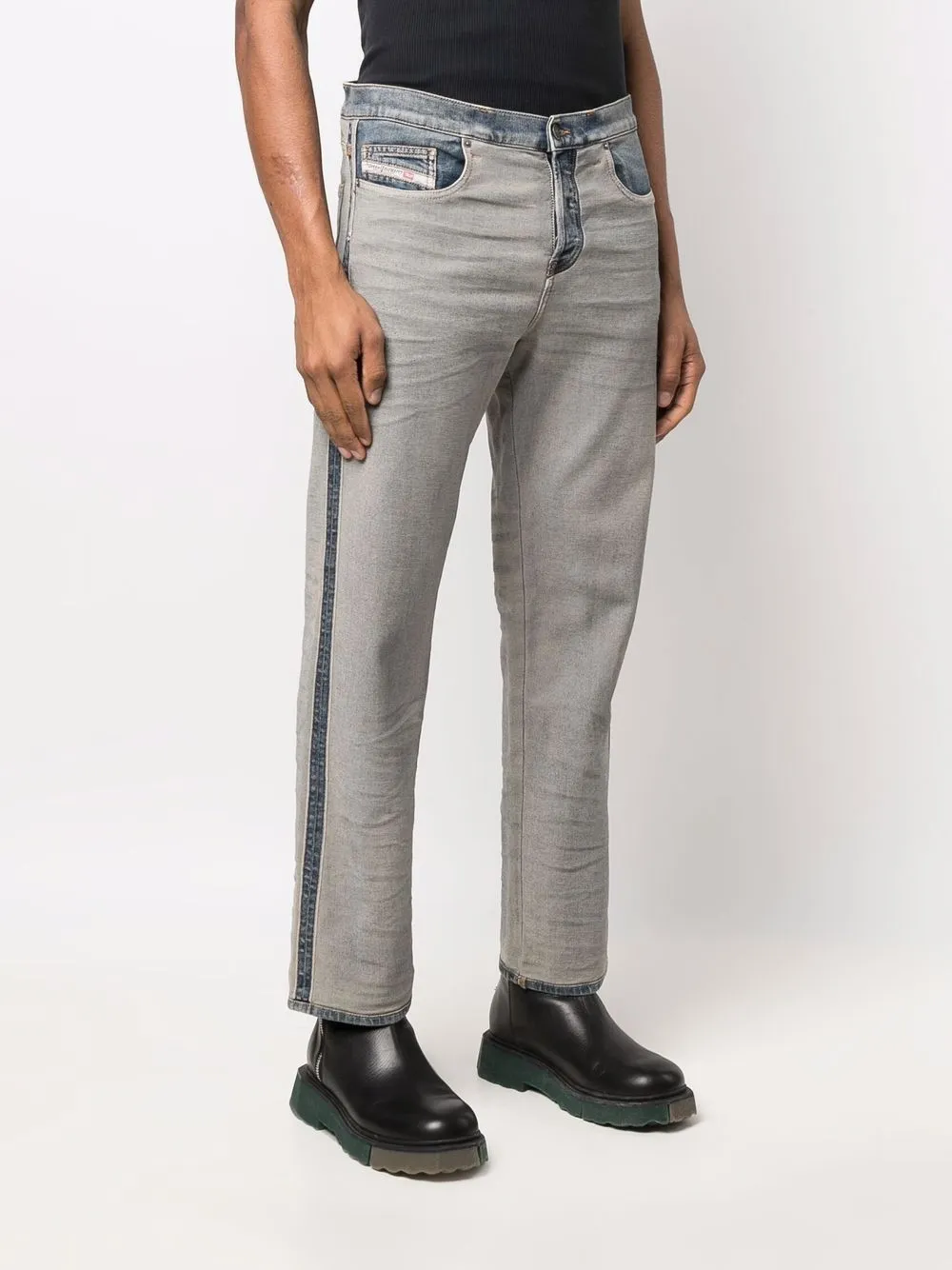  Diesel D Viker Straight Leg Jeans   Blau 
