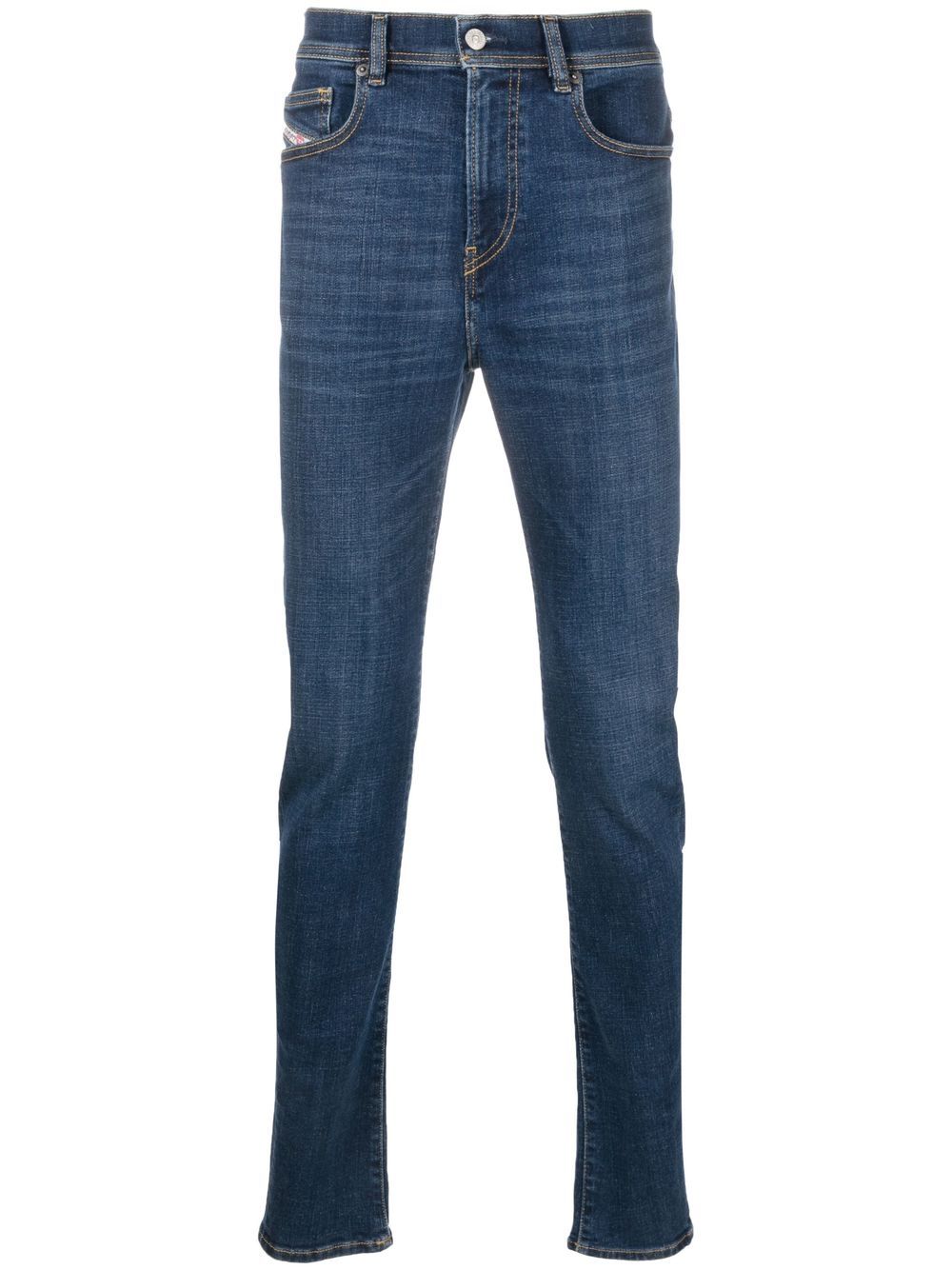 Diesel logo-patch skinny jeans Men