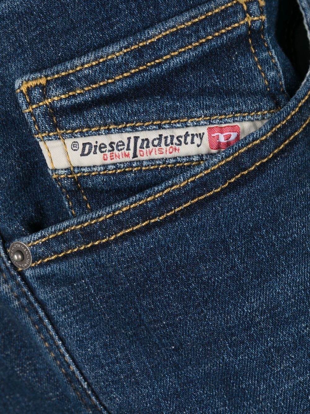 Diesel logo-patch skinny jeans Men