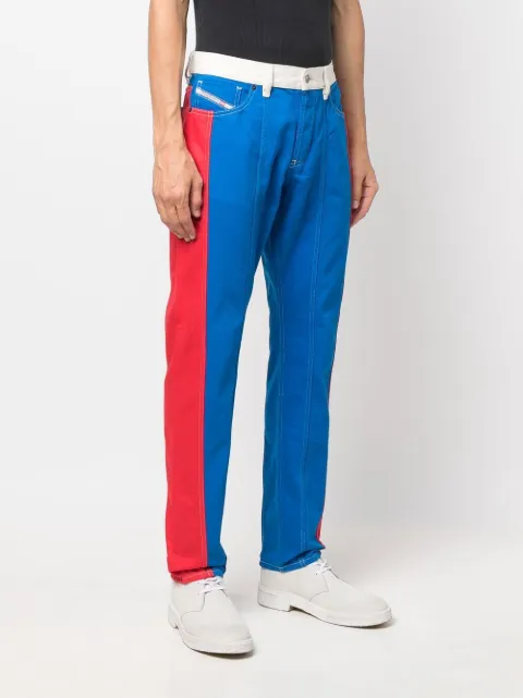 Diesel two-tone Design Denim Jeans 