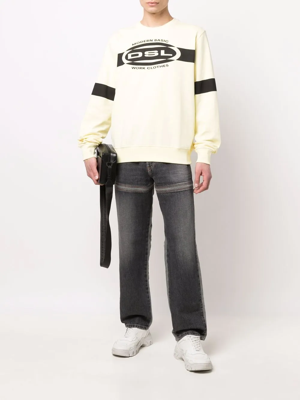  Diesel Vaqueros Rectos D-mand - Gris 