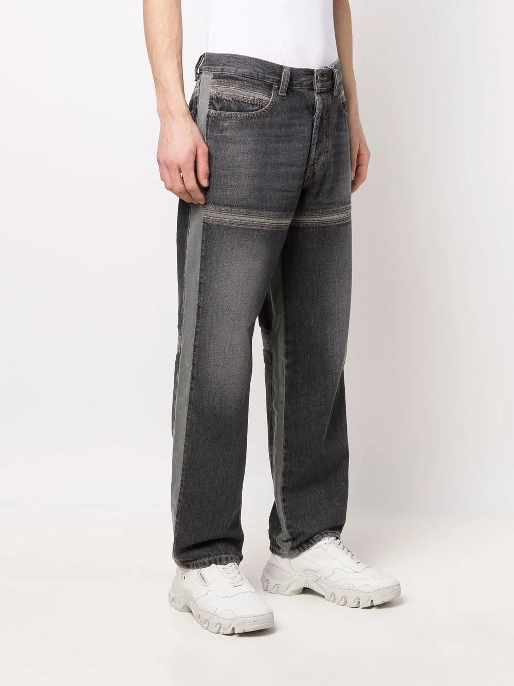  Diesel Vaqueros Rectos D-mand - Gris 