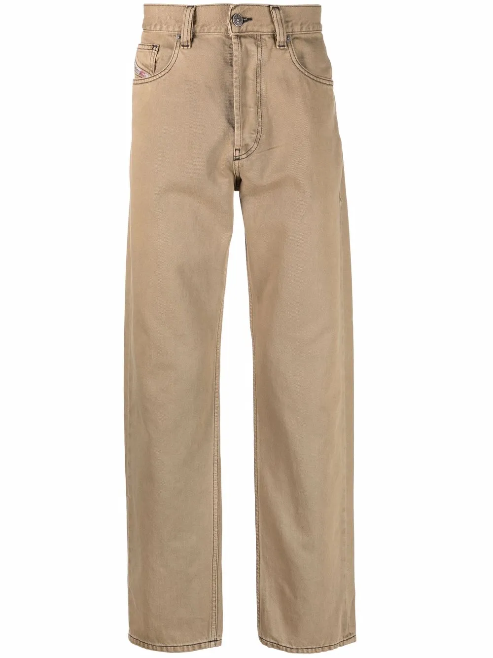 

Diesel mid-rise straight-leg jeans - Neutrals