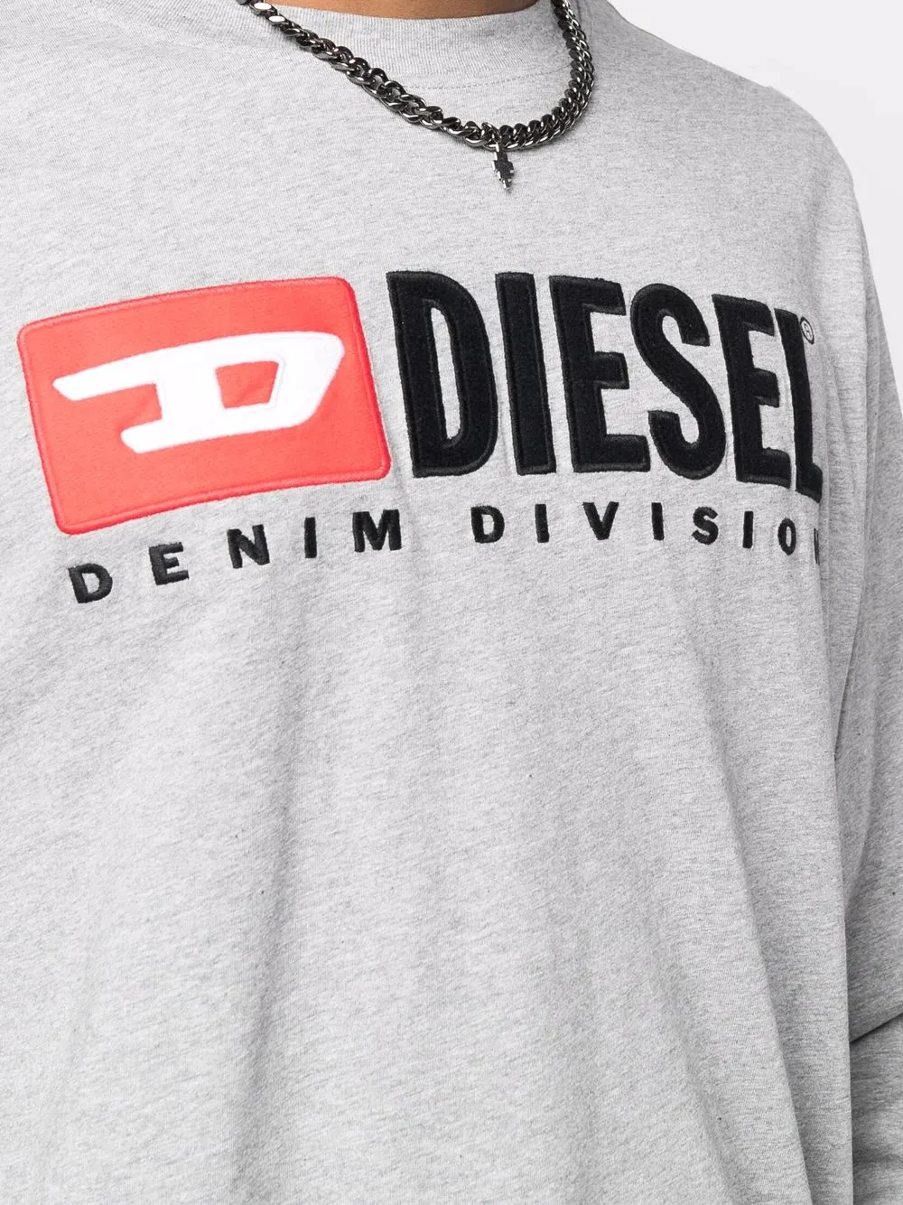 фото Diesel футболка с вышитым логотипом