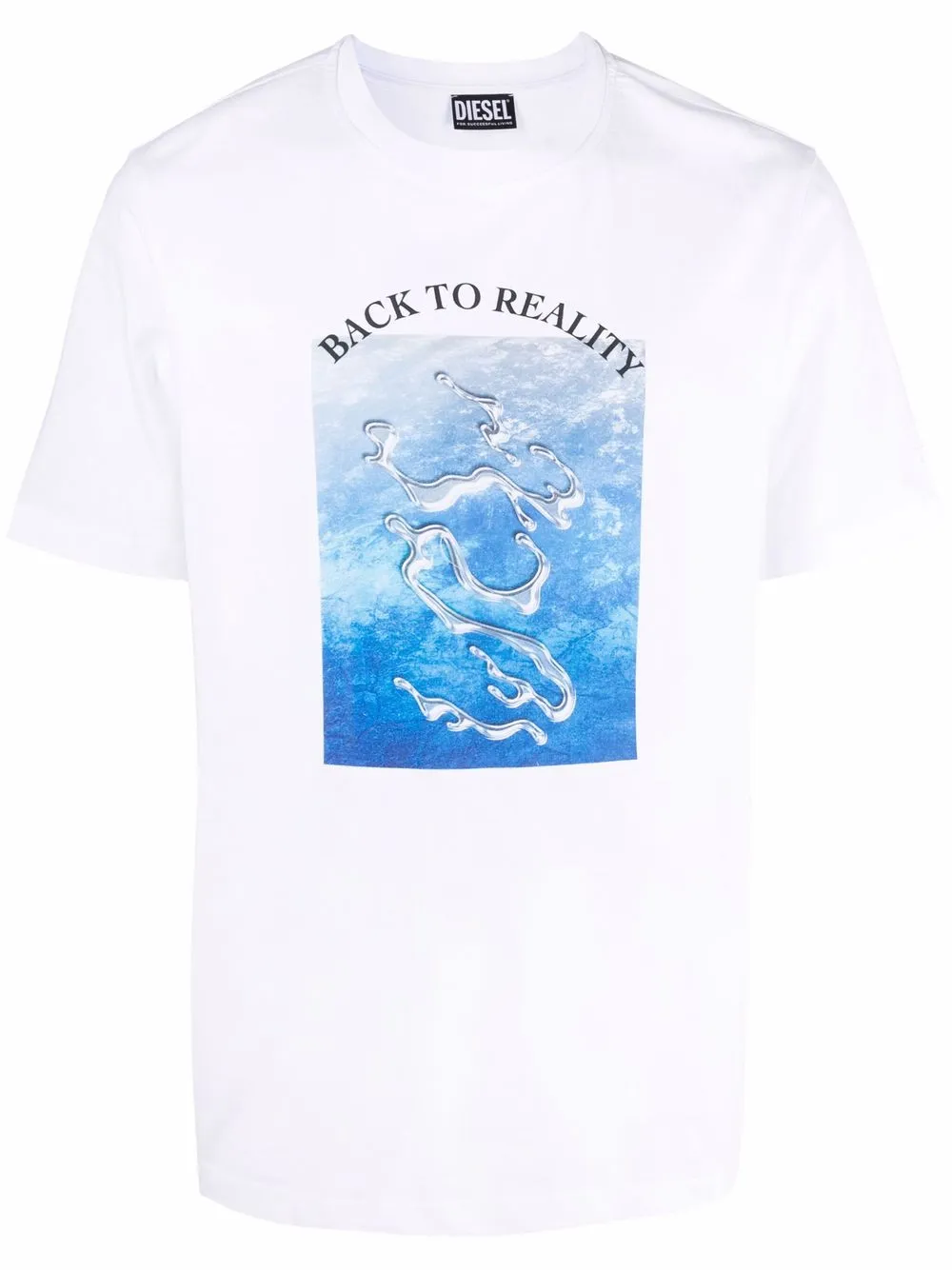 

Diesel playera con estampado gráfico - Blanco