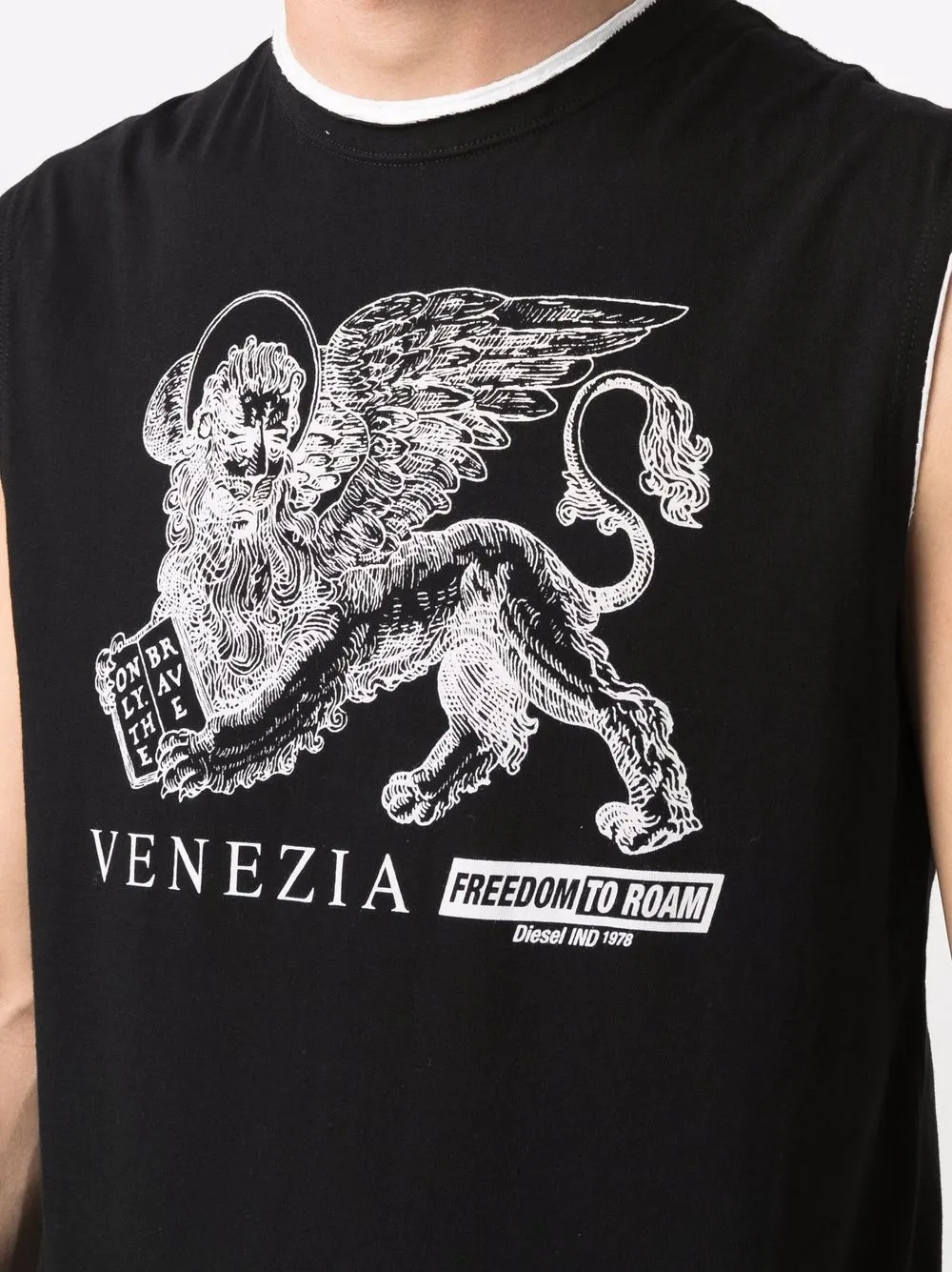 фото Diesel футболка с принтом venezia