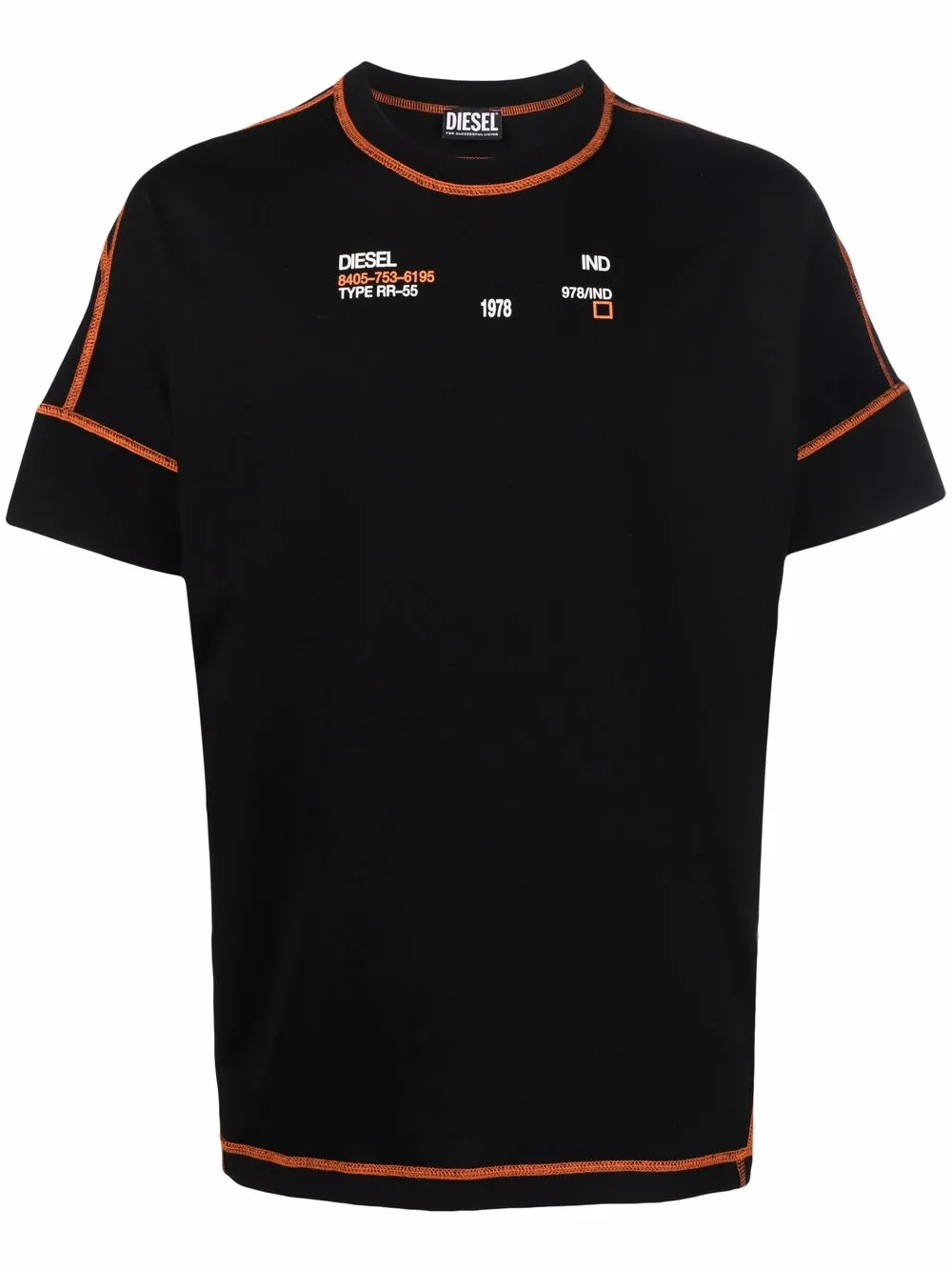 

Diesel T-JUSTERGO contrast stitching T-shirt - Black