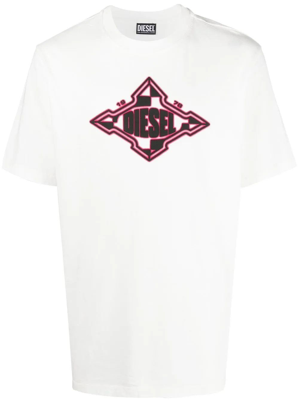 

Diesel playera con logo estampado - Blanco