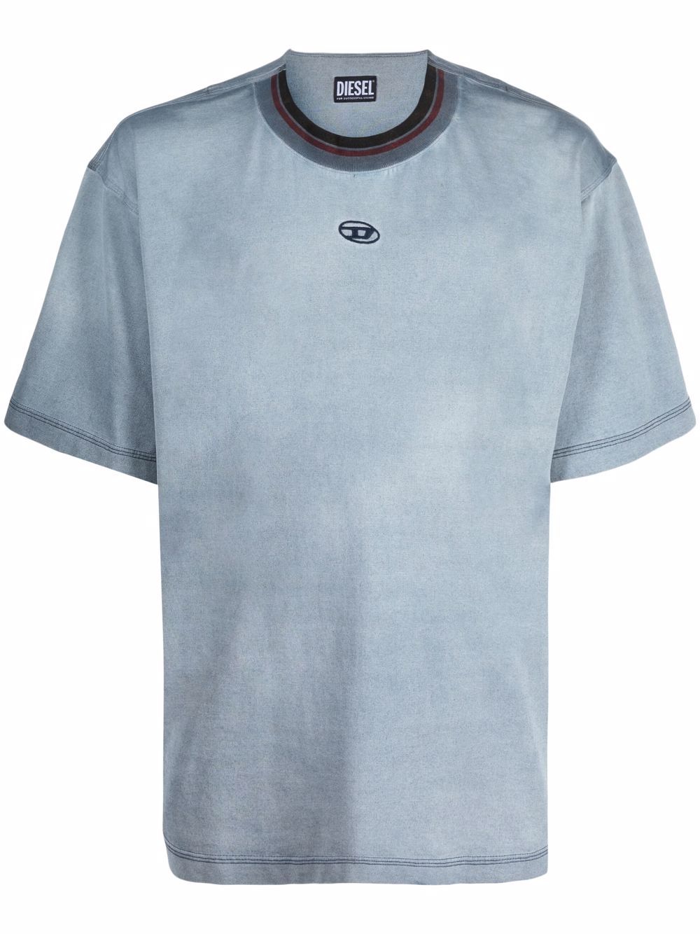 

Diesel playera con logo bordado - Azul