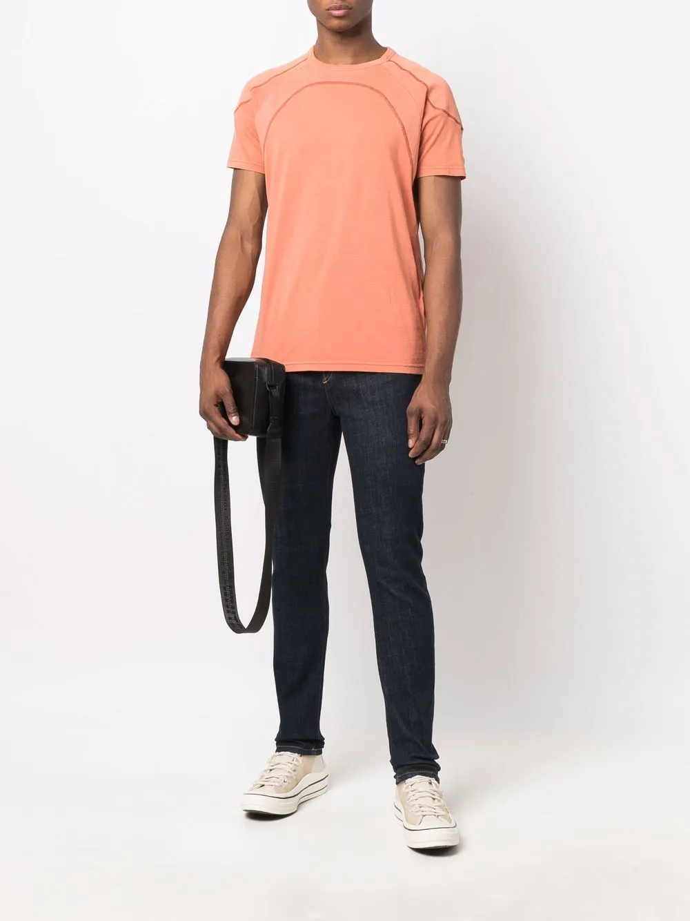 фото Diesel футболка с контрастной строчкой