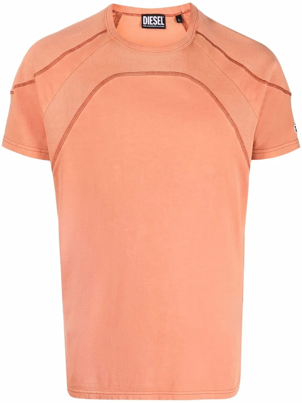 фото Diesel футболка с контрастной строчкой