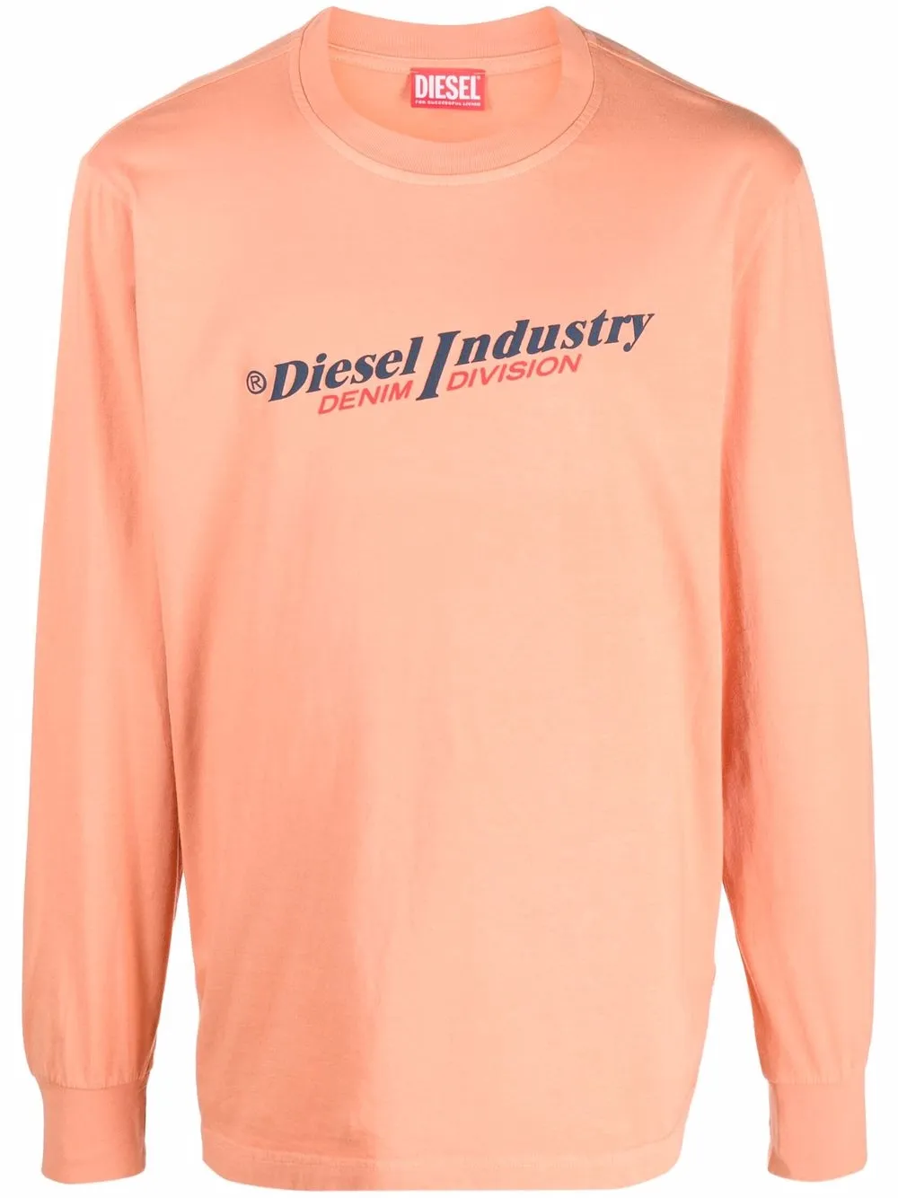 

Diesel sudadera con logo estampado - Naranja