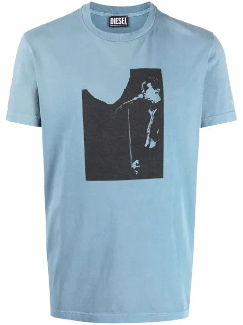 Diesel photograph-print cotton T-shirt