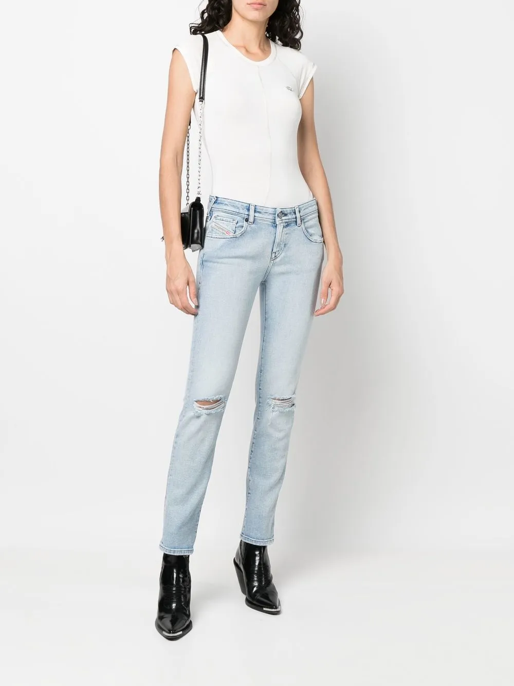  Diesel Low-rise Slim-cut Jeans - Blue 