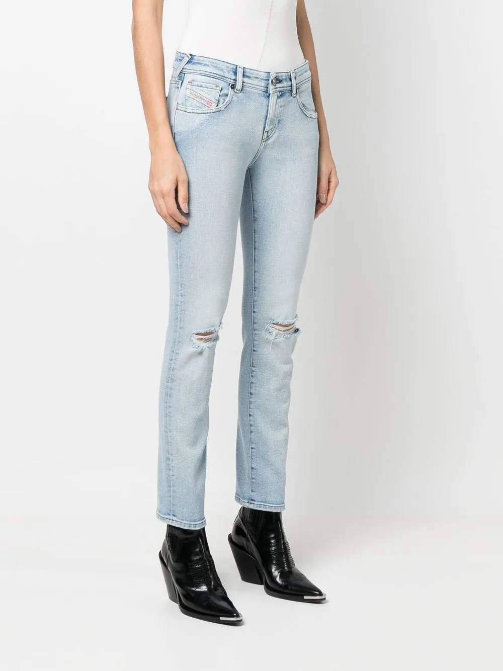  Diesel Low-rise Slim-cut Jeans - Blue 