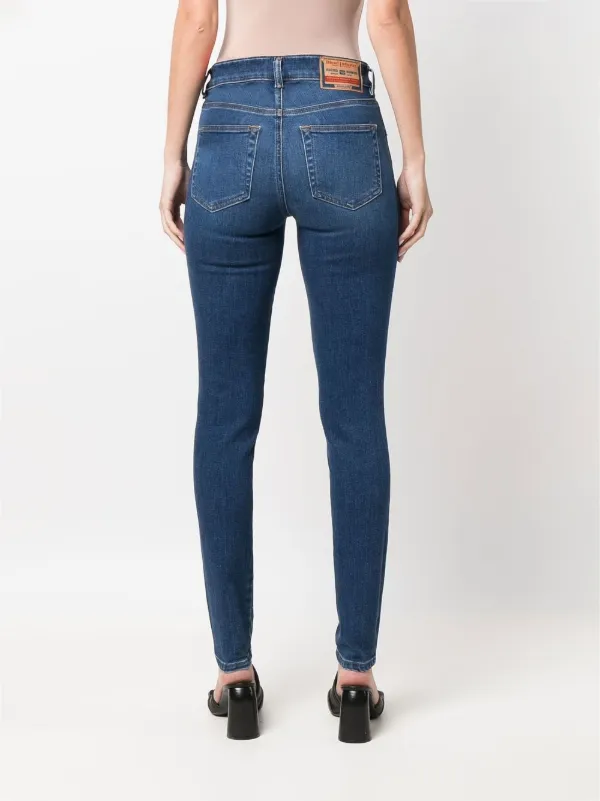 DIESEL スキニー デニム ブルー パンツ ジーンズ SLANDY Diesel Slandy スキニージーンズ | ブルー | FARFETCH JP