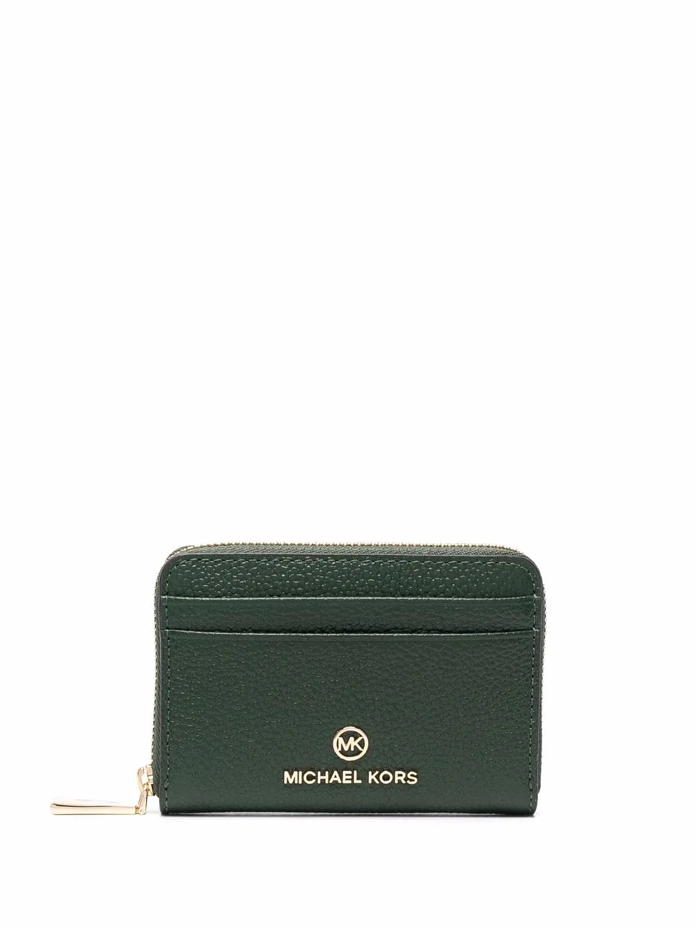 

Michael Michael Kors tarjetero con placa del logo - Verde