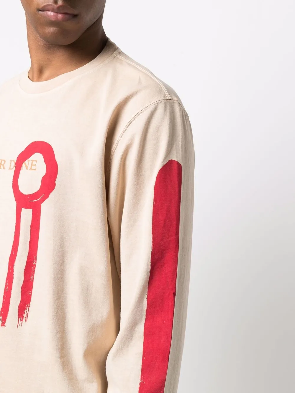 Diesel Never Done Graphic-print T-shirt In Neutrals