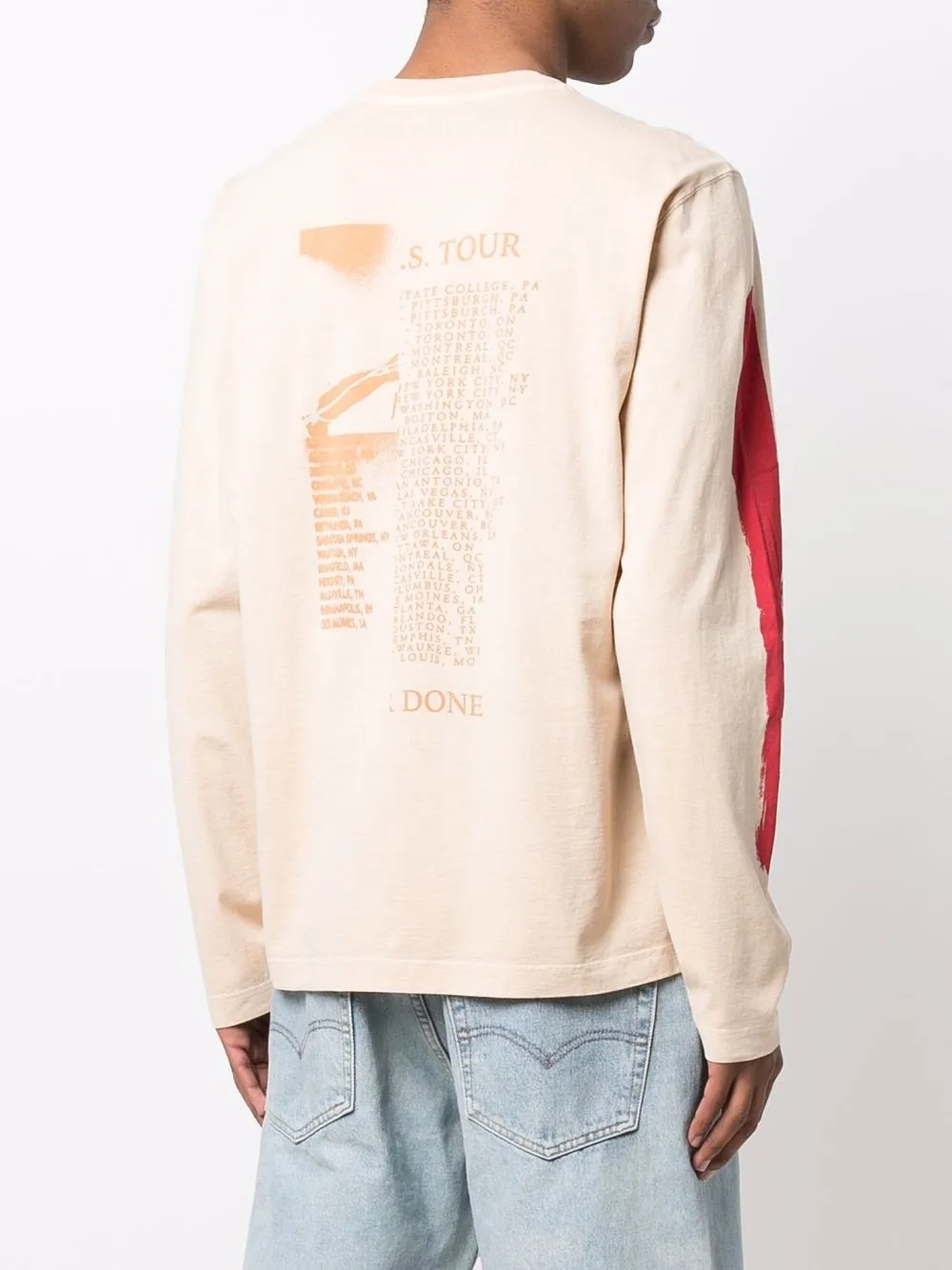 Diesel Never Done Graphic-print T-shirt In Neutrals