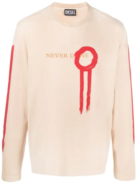 Diesel Never Done T-shirt med grafisk tryk